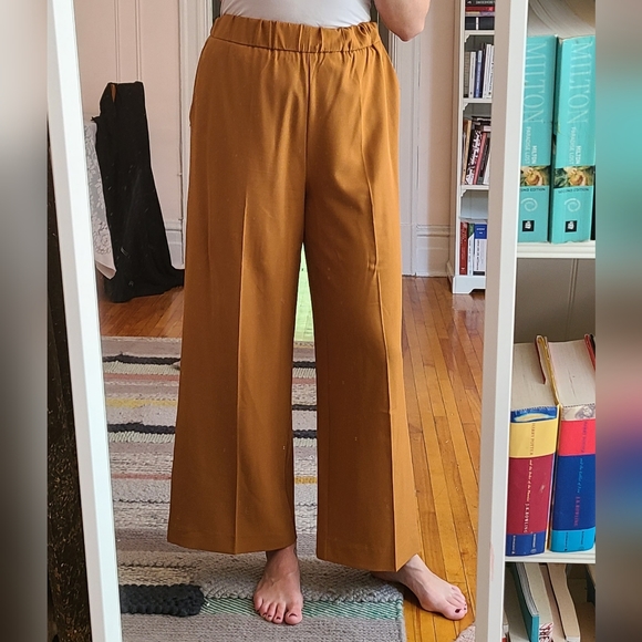 Frank & Oak Pants - Frank and Oak mustard yellow trousers